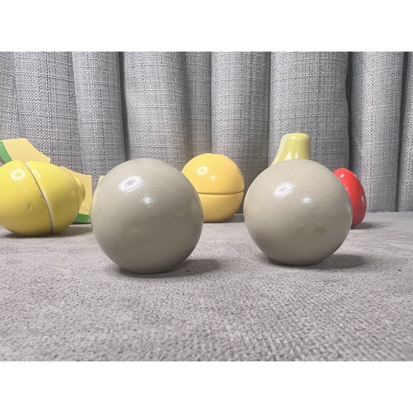 Wooden Kitchen Cutting Fruits Toys Learning Knife Hook Loop Closure Lot - Picture 6 of 16